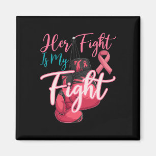 Aimant Son Combat Est Mon Combat Pink Ribbon Cancer Du Se