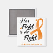 Aimant Son combat est notre lutte contre la leucémie (Recto/Verso)