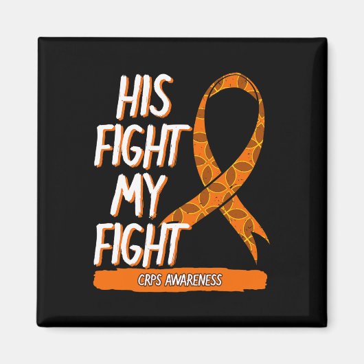 Aimant Son Combat Ma Lutte Crps Sensibilisation Orange Ri (Devant)