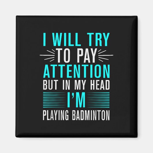 Aimant Son Dans Mon Volant de badminton Adn Racket Badmin (Devant)