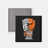 Aimant Son Fightea Est Mon Fightea Leukemia Awareness Sup (Recto/Verso)