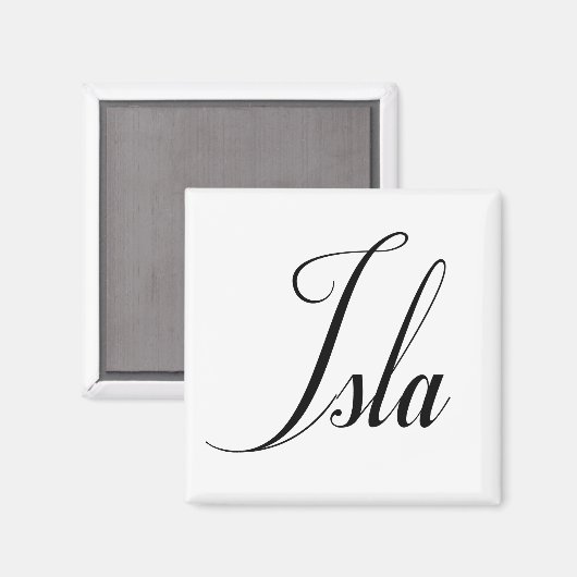 Aimant Son nom est Isla Calligraphy (Recto/Verso)