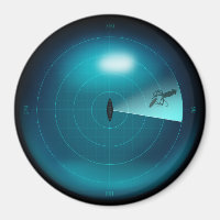 Sonar de navire avec calmar géant Kraken amusant N
