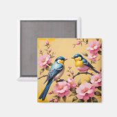 Aimant Songbirds colorés (Recto/Verso)