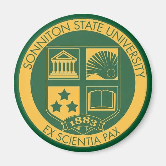 Aimant Sonniton State University - Couleur (Devant)
