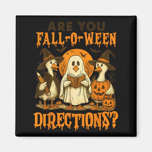 Aimant sont les directions de Fall-o-ween drôles professe (Devant)