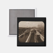 Aimant Soo Verrouille Magique Lanterne Slide Sepia (Recto/Verso)