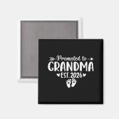 Aimant Soon To Be Grandma 2026 Promoted To Grandma Est 20 (Recto/Verso)