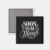 Aimant Soon To Be Merry'd Christmas Engaged Fiance Santa  (Recto/Verso)