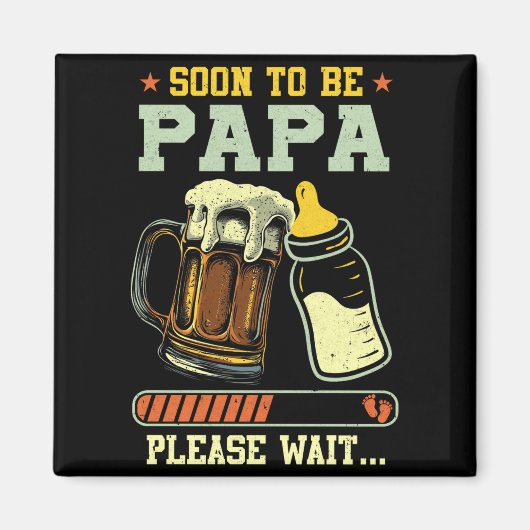 Aimant Soon To Be Papa Est 2025 Pregnancy Announcement Lo (Devant)