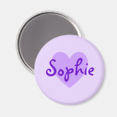 Aimant Sophie en violet (Recto/Verso)