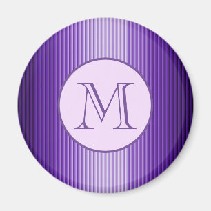 Aimant Sophistication Snazzy Purple Stripes Lumineuses Pe
