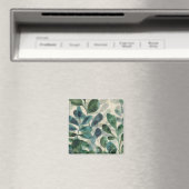 Aimant Sophistication verdoyante - Feuilles tropicaux (In Situ (Lave-vaisselle))