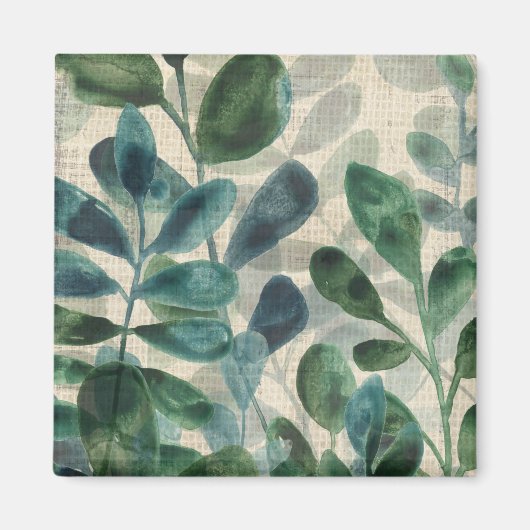 Aimant Sophistication verdoyante - Feuilles tropicaux (Devant)