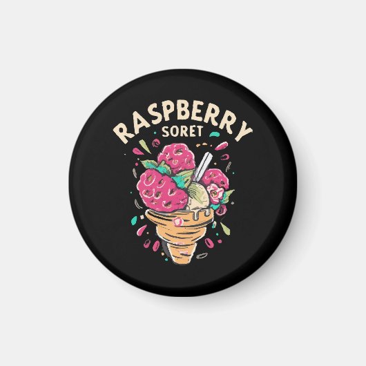 Aimant Sorbet de framboise (Devant)