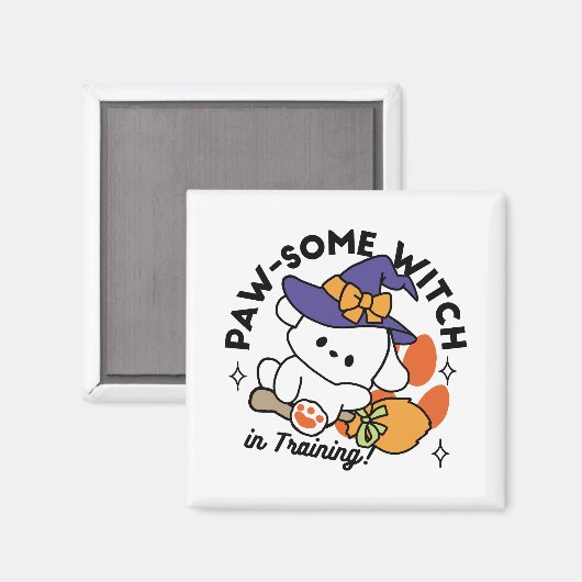 Aimant Sorcière à mâcher en entraînement - Chien d'Hallow (Recto/Verso)