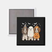Aimant Sorcière Anglais Springer espagnol Halloween Sprin (Recto/Verso)