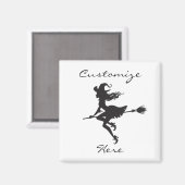Aimant Sorcière Broom Halloween Thunder_Cove (Recto/Verso)