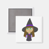 Aimant sorcière chibi (Recto/Verso)