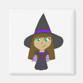 Aimant sorcière chibi (Devant)