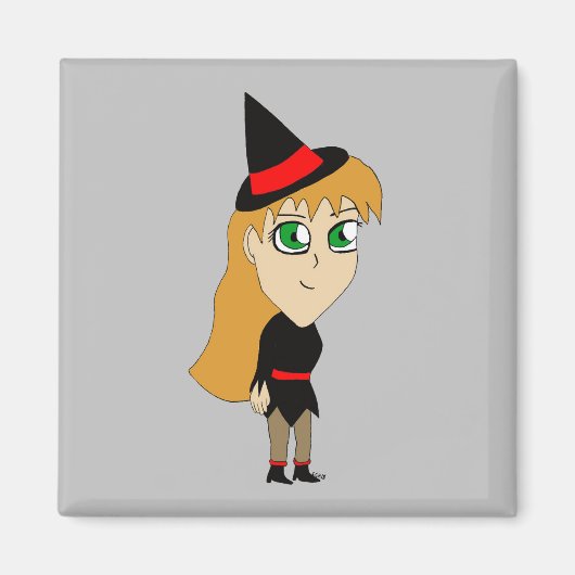 Aimant sorcière chibi (Devant)