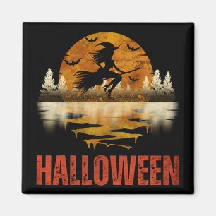 AIMANT SORCIÈRE DE NUIT D'HALLOWEEN