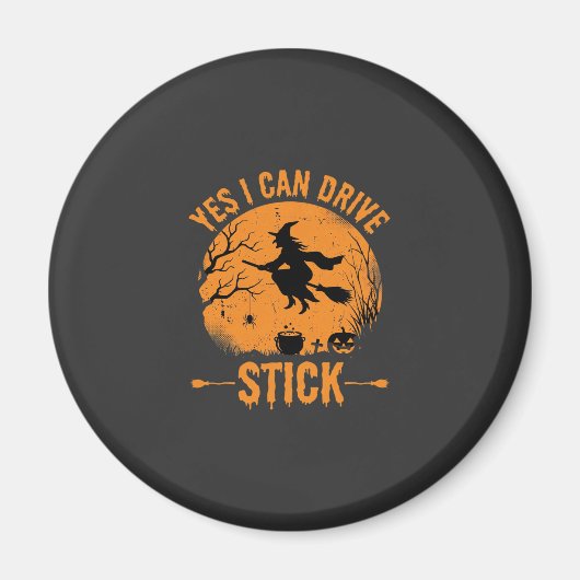 Aimant Sorcière d'Halloween Drive Stick Graphique_1 (Devant)
