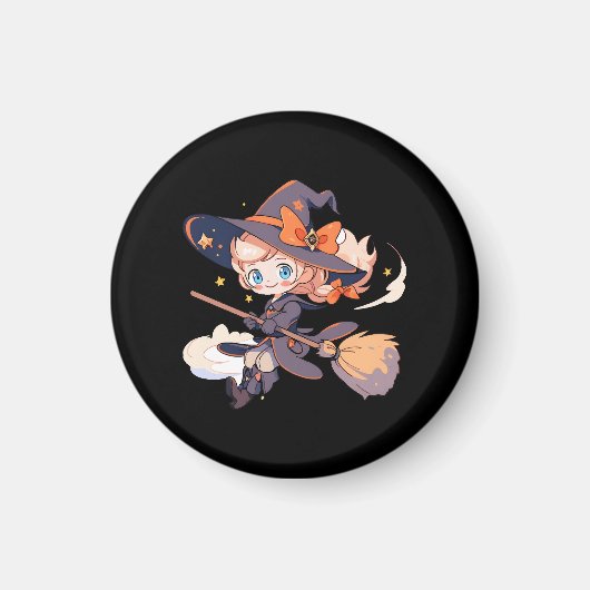 Aimant Sorcière Halloween (Devant)