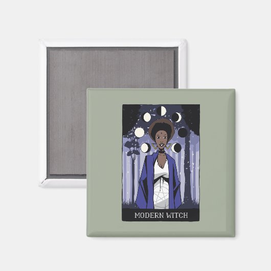 Aimant Sorcière moderne (Recto/Verso)