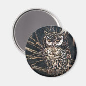 Aimant Sorcière sous forme de hibou (Recto/Verso)