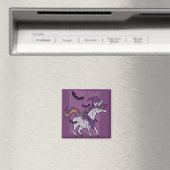 Aimant Sorcière Unicorne (In Situ (Lave-vaisselle))