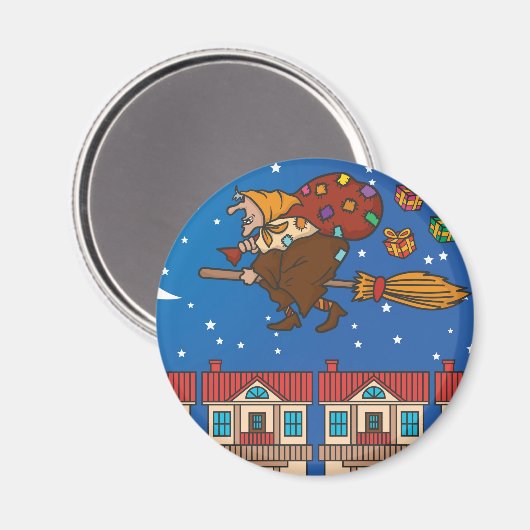 Aimant sorcière xmas Befana (Recto/Verso)