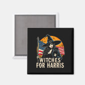Aimant Sorcières De Kamala Harris Halloween Political Ele (Recto/Verso)