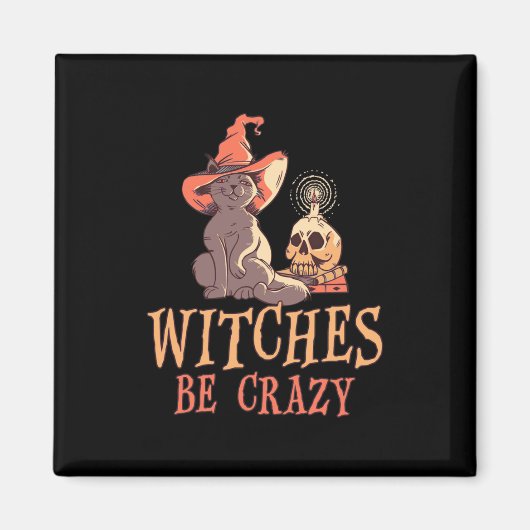 Aimant Sorcières d'Halloween (Devant)