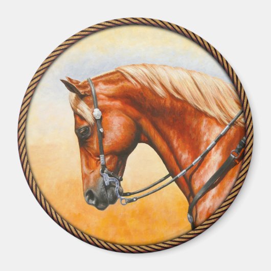 Aimant Sorrel Ouest Plaisir Quarter Cheval (Devant)