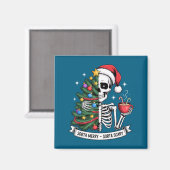Aimant Sorta Merry Sorta Y Santa Skeleton Cocoa Christmas (Recto/Verso)