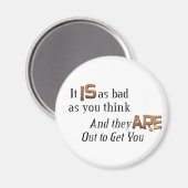 Aimant Sortez pour vous attraper (Recto/Verso)