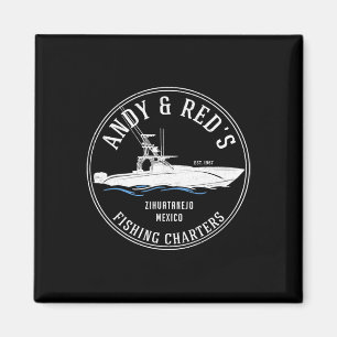 Aimant Sorties de pêche de Vintage Andy et Red 
