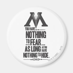 Aimant Sortilège Harry Potter   Propagande du Ministère d