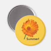 Aimant - Souci sur tige (Recto/Verso)