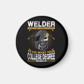 Aimant Soudeur vectoriel utilisant un diplôme d'études se (Devant)