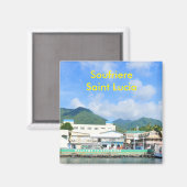 Aimant Soufrière Sainte-Lucie (Recto/Verso)