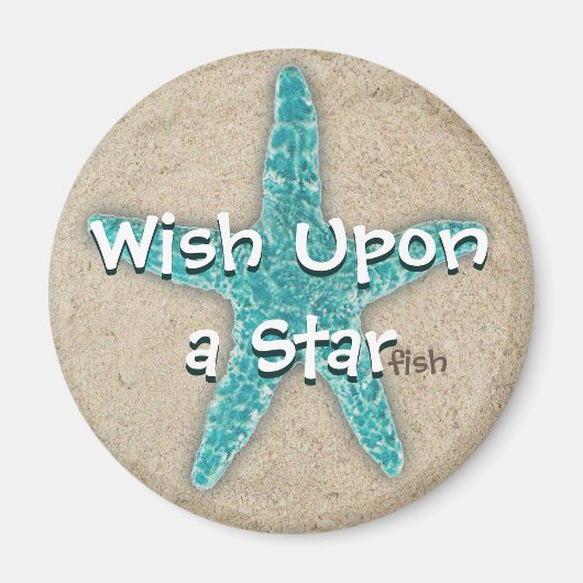 Aimant Souhait sur un poisson étoilé (Devant)