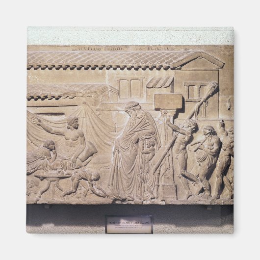 Aimant Soulagement représentant Dionysos à la maison de (Devant)