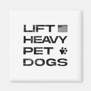 Aimant Soulever des chiens de compagnie lourds T-shirt dr