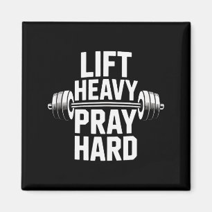 Aimant Soulever Lourds Prier Fort Gym Cadeau Chrétien Jés