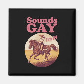 Aimant Sounds Gay I'm In Lesbian Western Pride Progress (Devant)
