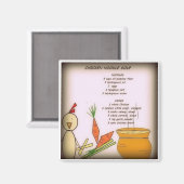 Aimant Soupe aux nouilles de poulet (Recto/Verso)