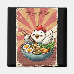 Aimant Soupe de nouilles japonaises Ramen au poulet