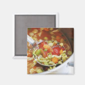 Aimant Soupe végétale dans la poêle (Recto/Verso)